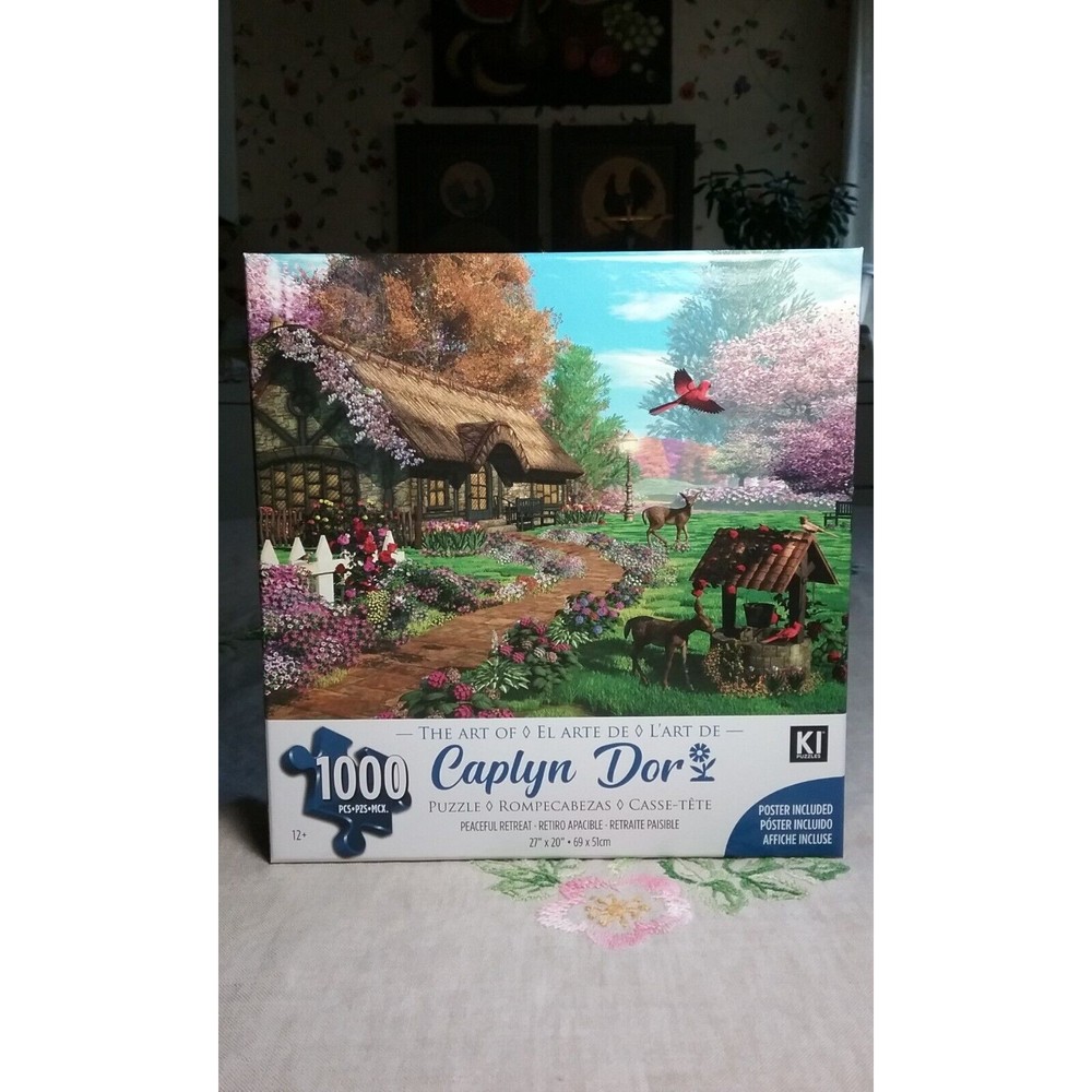 The Art of Caplyn Dor Peaceful Retreat 1000 Piece Jigsaw Puzzle New Sealed